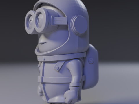 Minion Astronaut 3Dプリントモデル