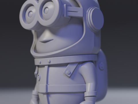 Minion Astronaut 3Dプリントモデル