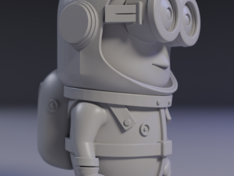 Minion Astronaut 3Dプリントモデル