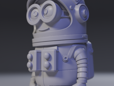 Minion Astronaut 3Dプリントモデル