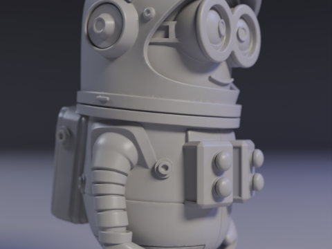 Minion Astronaut 3Dプリントモデル