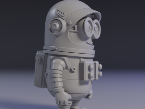 Minion Astronaut 3Dプリントモデル