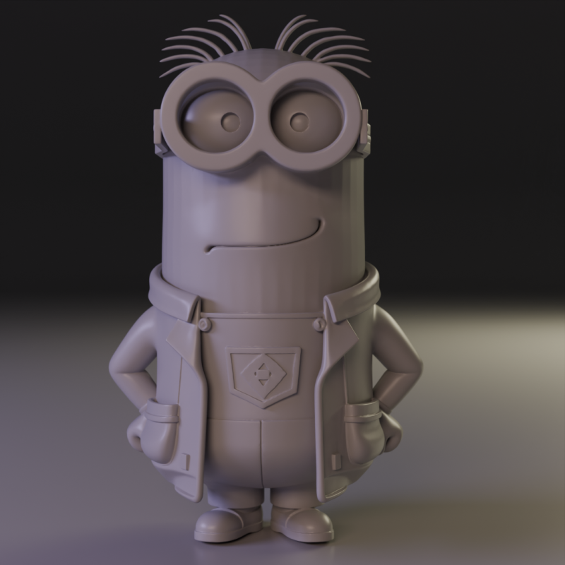 Minion scientist 3Dプリントモデル .c4d .max .obj .3ds .fbx .stl .blend