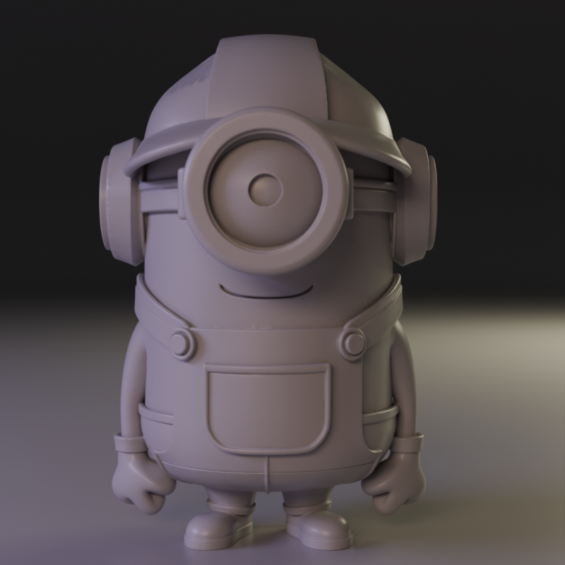 Minion builder 3D 프린트 모델 .c4d .max .obj .3ds .fbx .stl .blend
