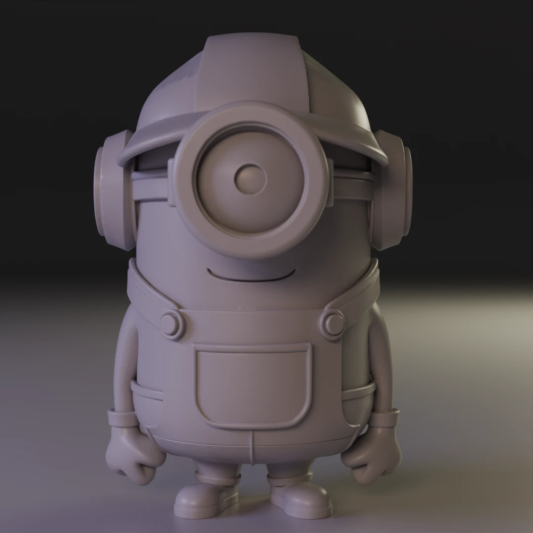Minion builder 3D Print Model .c4d .max .obj .3ds .fbx .stl .blend 