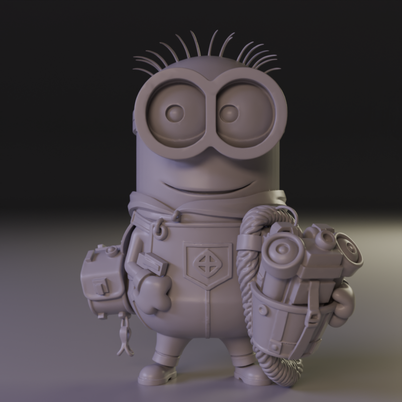 Minion builder 3Dプリントモデル .c4d .max .obj .3ds .fbx .stl .blend