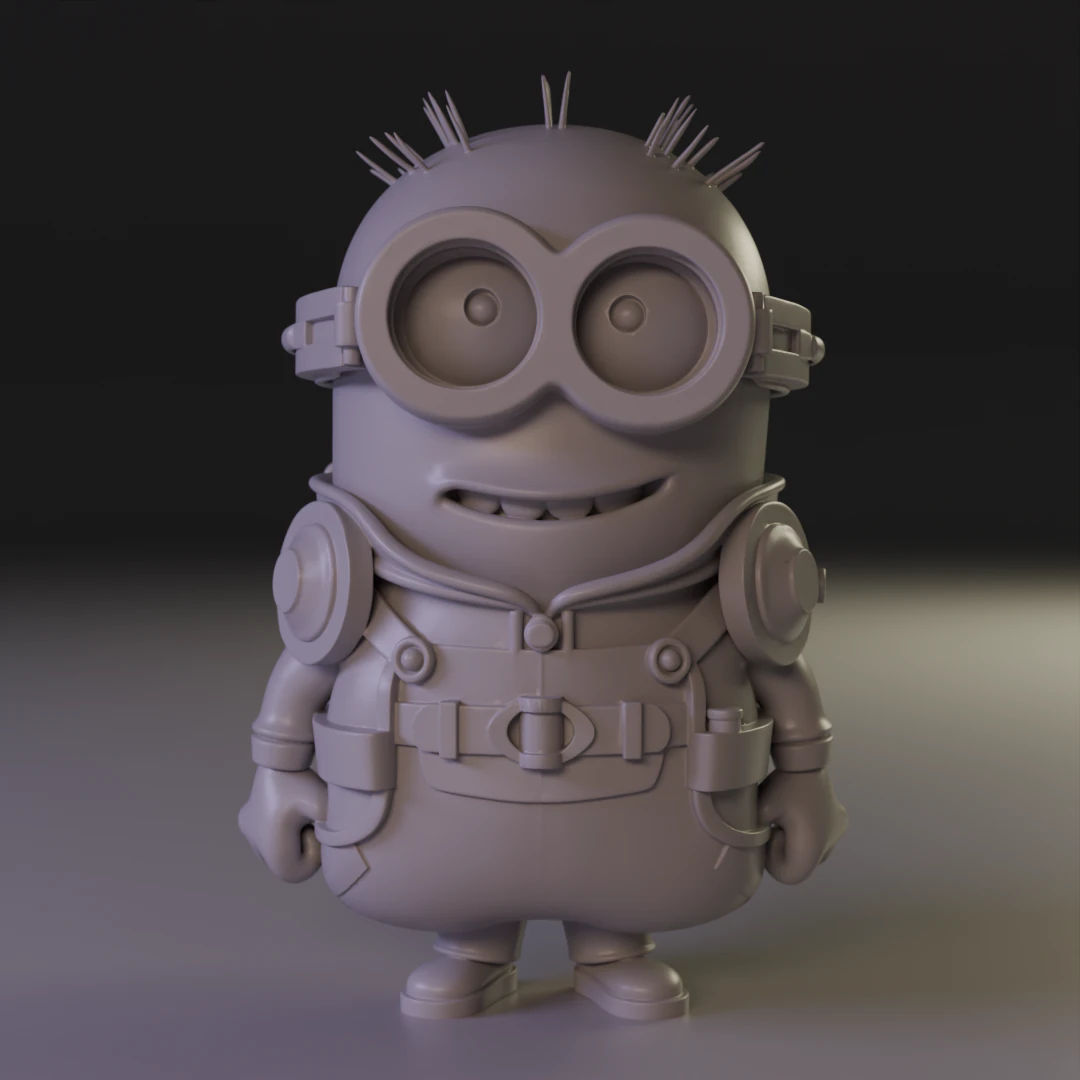Minion builder 3D Print Model .c4d .max .obj .3ds .fbx .stl .blend 