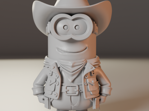 Minion cowboy 3D-Druckmodell