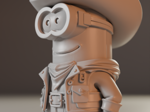 Minion cowboy 3D-Druckmodell