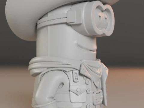 Minion cowboy 3D Print Model