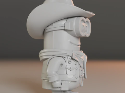 Minion cowboy 3D Print Model