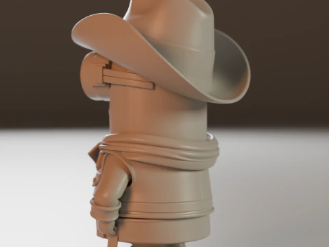 Minion cowboy 3D Print Model