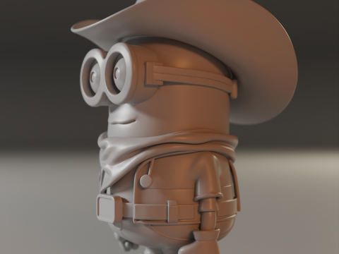 Minion cowboy 3Dプリントモデル