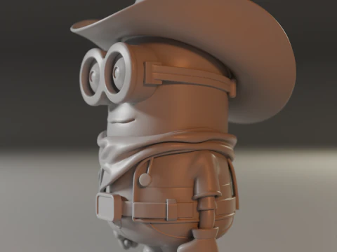 Minion cowboy 3D Print Model