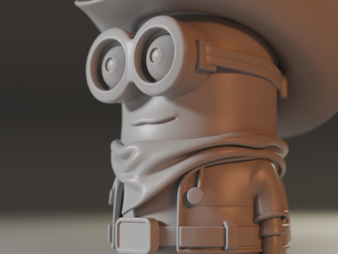 Minion cowboy 3Dプリントモデル