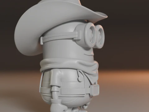 Minion cowboy 3D Print Model
