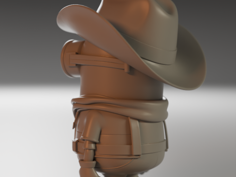 Minion cowboy 3Dプリントモデル