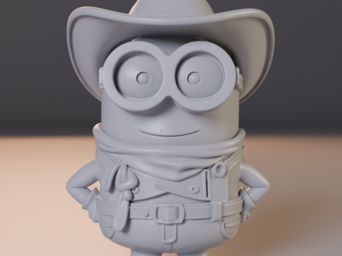 Minion cowboy 3D-Druckmodell