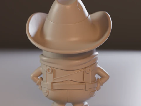 Minion cowboy 3D Print Model