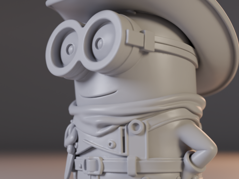 Minion cowboy Modelo de Impressão 3D