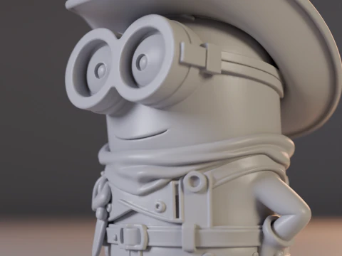 Minion cowboy 3D Print Model