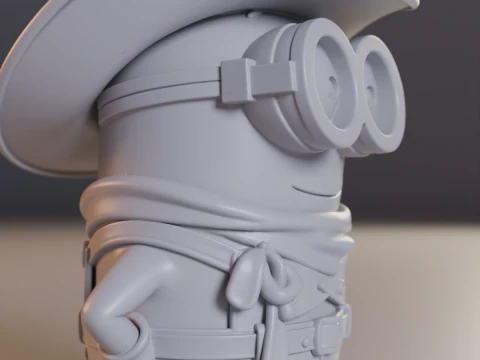 Minion cowboy 3D Print Model