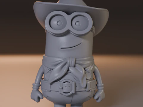 ミニオン カウボーイ 3Dプリントモデル