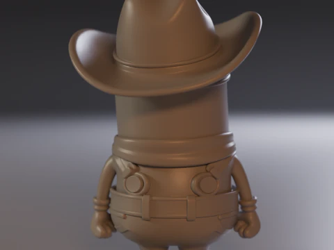 Minion cowboy 3D Print Model