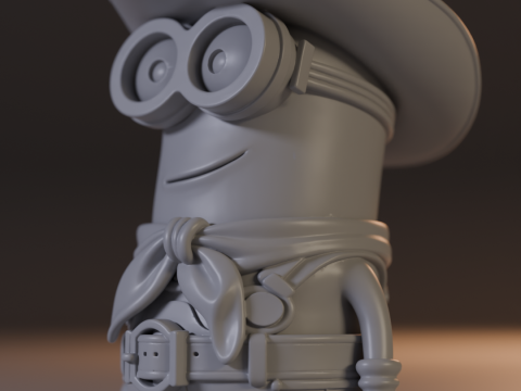 Minion cowboy 3D-Druckmodell