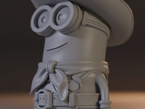 Minion cowboy 3D Print Model