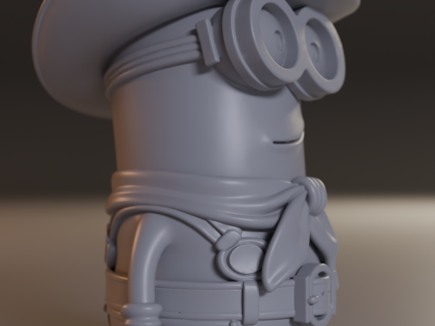 Minion cowboy 3D-Druckmodell