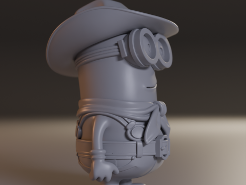 Minion cowboy 3D-Druckmodell