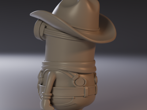 Minion cowboy 3D-Druckmodell
