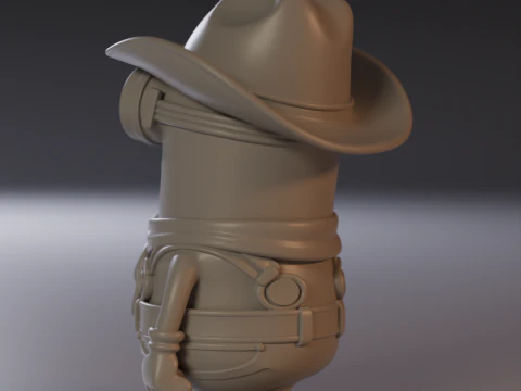 Minion cowboy 3D Print Model