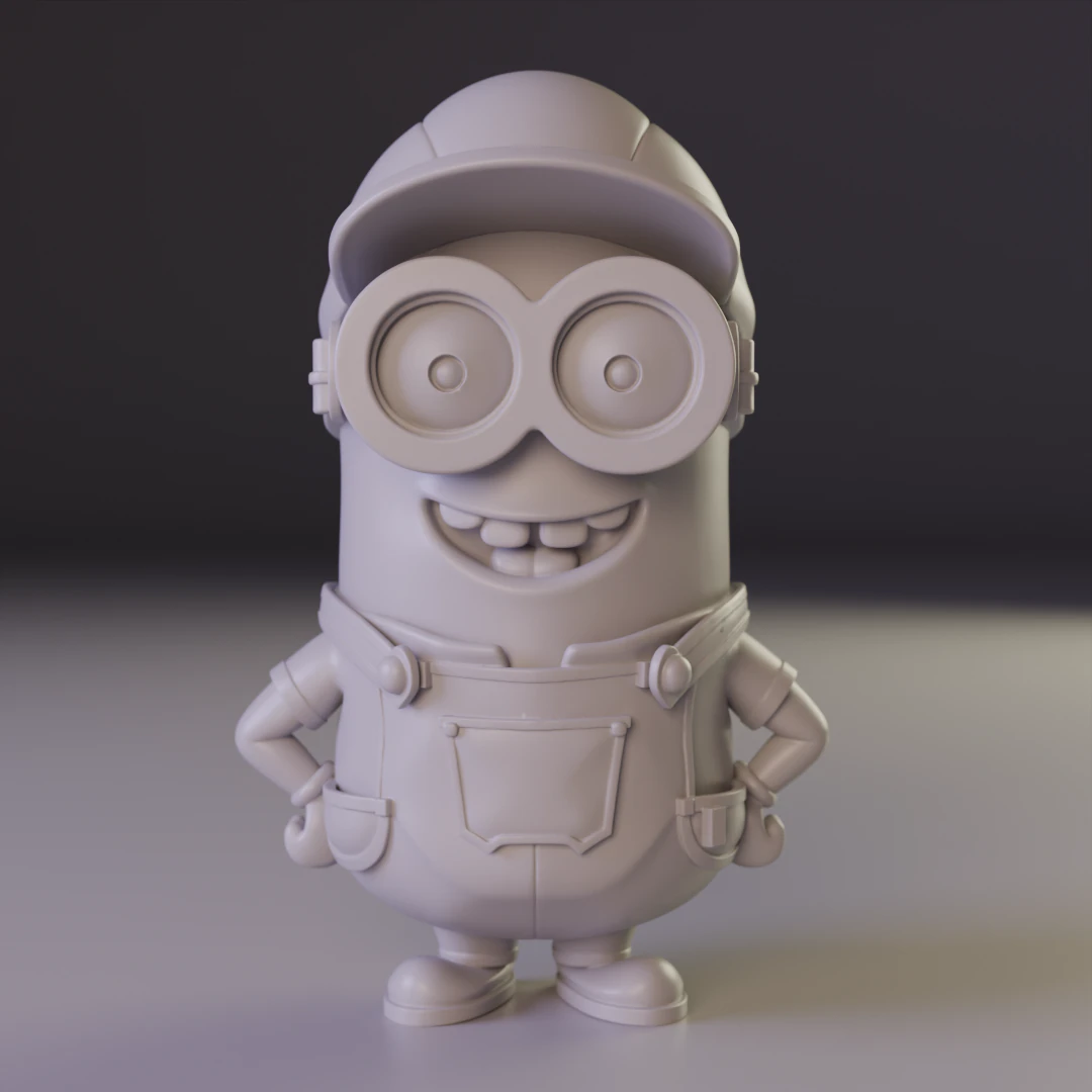 Minion plumber 3D Print Model .c4d .max .obj .3ds .fbx .stl .blend 
