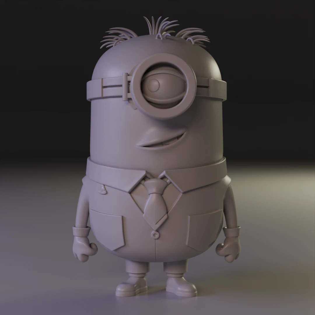 Minion businessman 3D Print Model .c4d .max .obj .3ds .fbx .stl .blend 