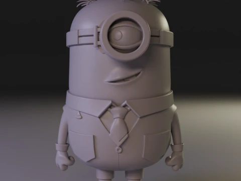 Uomo d'affari servitore Modello di stampa 3D