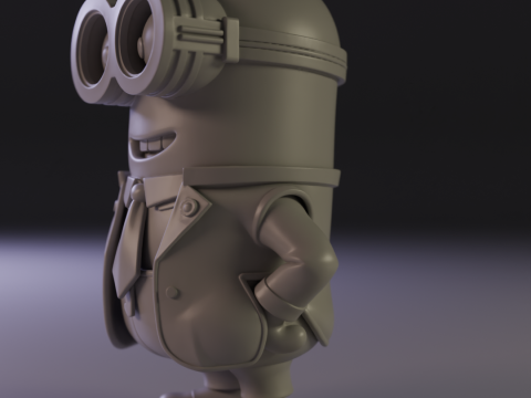 Minion businessman 3D-Druckmodell