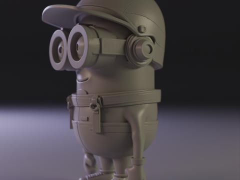 Minions car racer 3Dプリントモデル