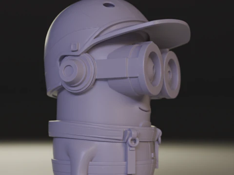 Minions car racer 3D Print Model