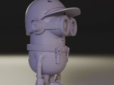 Minions car racer 3D Print Model