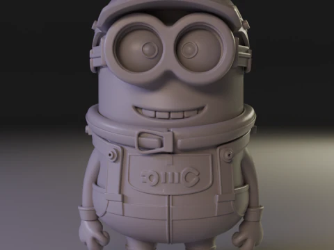 Piloto de carros Minions Modelo de Impressão 3D