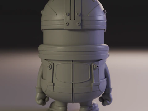 Minions car racer 3D Print Model