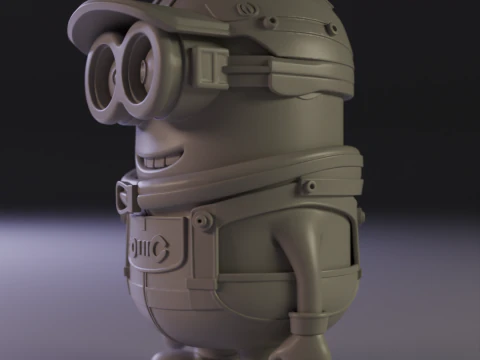 Minions car racer 3D Print Model