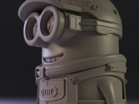 Minions car racer 3D Print Model