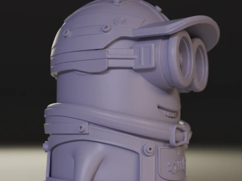 Minions car racer 3D Print Model