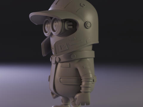 Minions car racer Model Cetak 3D