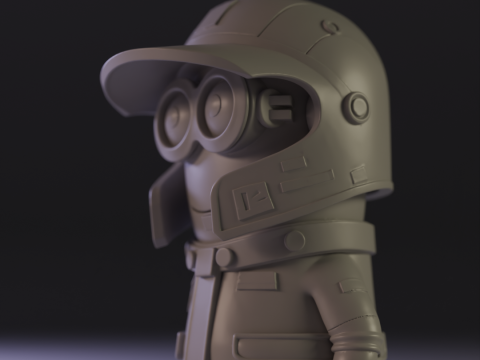 Minions car racer Model Cetak 3D