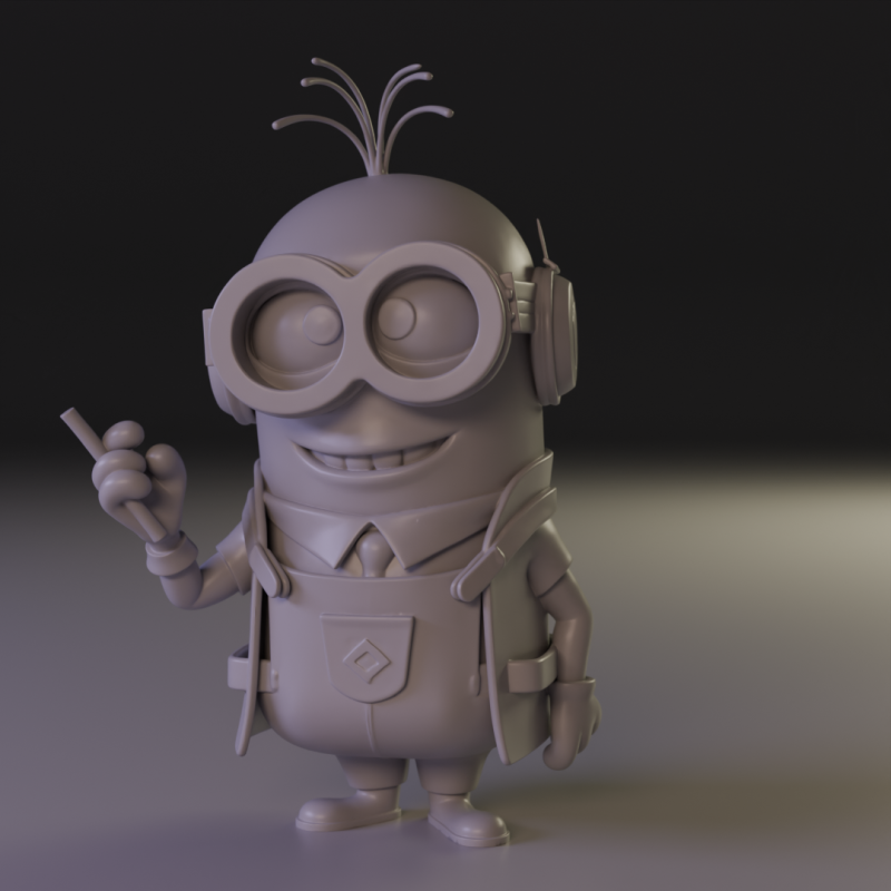 Minions teacher 3D Принт Модель .c4d .max .obj .3ds .fbx .stl .blend