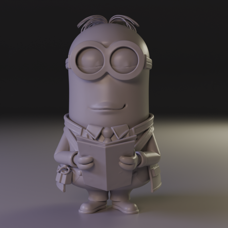 Minions teacher Modello di stampa 3D .c4d .max .obj .3ds .fbx .stl .blend